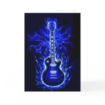 Flaming Guitar Card by skphotos Flaming Guitar Card