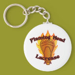 Flaming Head Lacrosse keychains
