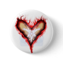 Flaming heart button