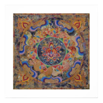 Flaming Heart Collage Posters