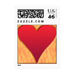 Flaming Heart Small Stamp
