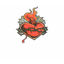 FLAMING HEART t-shirts