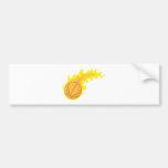 Flaming Hot Basketball Bumper Sticker