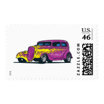 Flaming Hot Rod postage