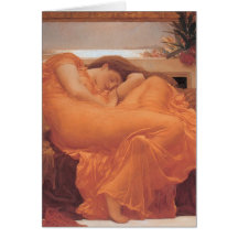 Flaming June by Frederick Leighton Greeting Card