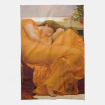 Flaming June by Sir Frederic Leighton Kitchen Towels