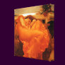 Flaming June Wrapped Canvas Print