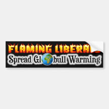 Flaming Liberals Bumper Sticker