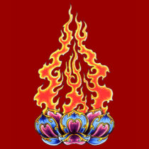 Flaming lotus t-shirts