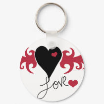 Flaming Love key chain keychains