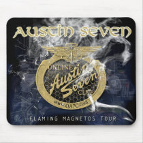 Flaming Magnetos Mousemat mousepads by OA7Club Flaming Magnetos Mousemat mousepads