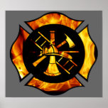 Flaming Maltese Cross 2 Poster