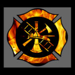 Flaming Maltese Cross 2 Poster posters