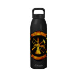 Flaming Maltese Cross Bottle Reusable Water Bottle
