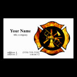 Flaming Maltese Cross Business Card 2 business cards