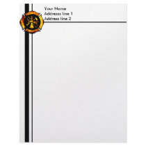 Flaming Maltese Cross Letterhead