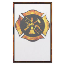 Flaming Maltese Cross Stationary stationery