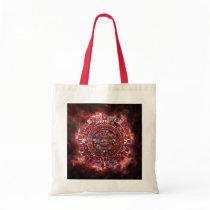 Flaming Mayan Calender Tote Bags