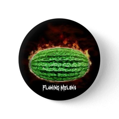 Flaming Melons pin by flamingmelons
