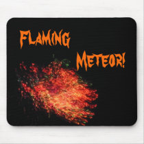 Flaming  Meteor! mousepads