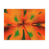 Flaming Orange Flower postcards