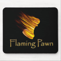 Flaming Pawn mousepads