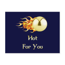 Flaming Pinball Hot For You Postcards