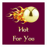 Flaming Pinball Hot For You Print