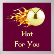 Flaming Pinball Hot For You Print