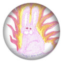 Flaming Pink Bunny stickers