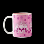 Flaming Pink Skulls mugs