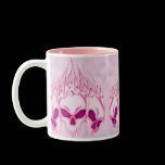 Flaming Pink Skulls mugs