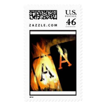 FLAMING POCKET ACES STAMPS