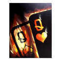 Flaming Pocket Queens Poker poster by Teo Alfonso posters