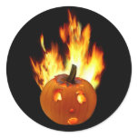 Flaming Pumpkin stickers