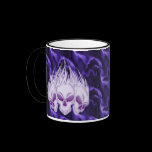Flaming Purple Skulls mugs