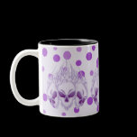 Flaming Purple Skulls mugs
