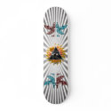 Flaming Pyramid Eye Skateboard