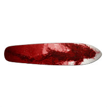 Flaming Raven Custom Skate Board