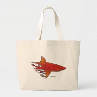 Flaming Shark by FishTs.com Bag