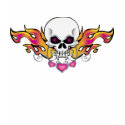 Flaming Skull and Hearts t-shirts