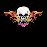 Flaming Skull and Hearts t-shirts