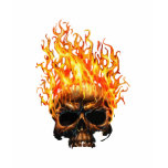 Flaming-Skull-(Black) t-shirts