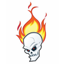Flaming Skull Black t-shirts by spiritfuel Flaming Skull Black t-shirts