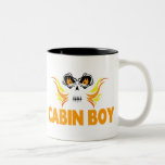 Flaming Skull Cabin Boy Coffee Mugs