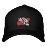 Flaming Skull Dive Flag flaming skull dive flag embroidered hats
