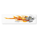 Flaming Skull, JC Designs bumper stickers