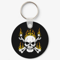 Flaming Skull keychains