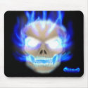 Flaming Skull Mouse Pad 2 mousepads