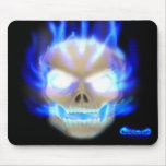 Flaming Skull Mouse Pad 2